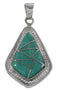 Turquoise Pendant Sterling Silver Jewelry IS58432